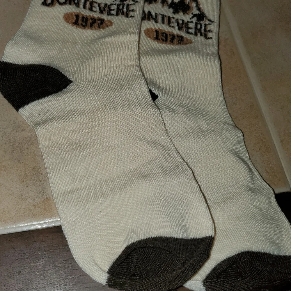 Men's Retro socks Cream and Brown Socks Set